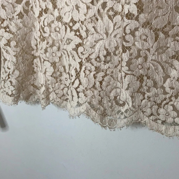 Talbots Romantic Ivory Lace Button-Up Blouse Lace Jacket Wedding Event Sz 6 NEW - Picture 7 of 13